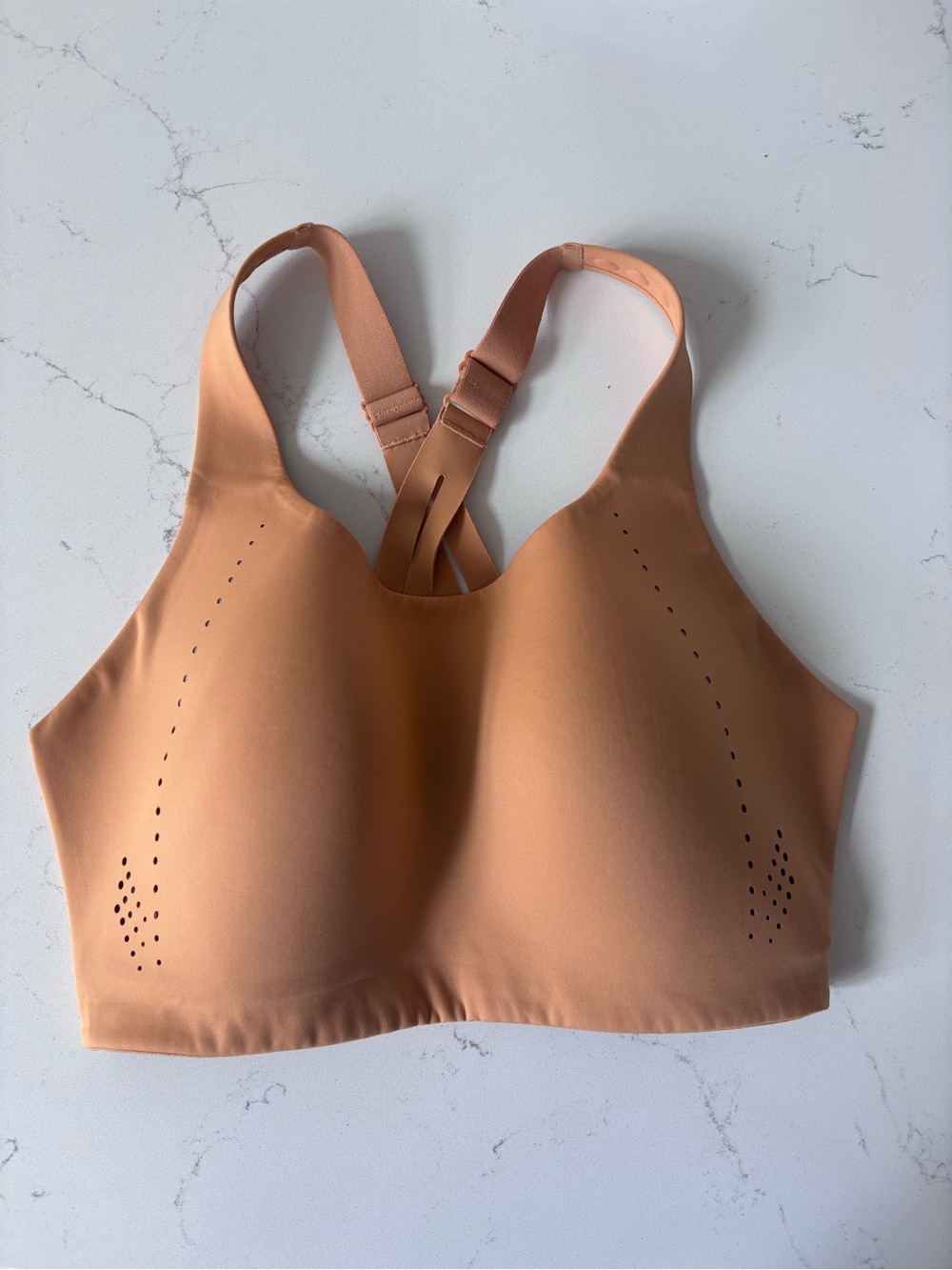lululemon athletica Peach Seamless Strappy Sports Bra
